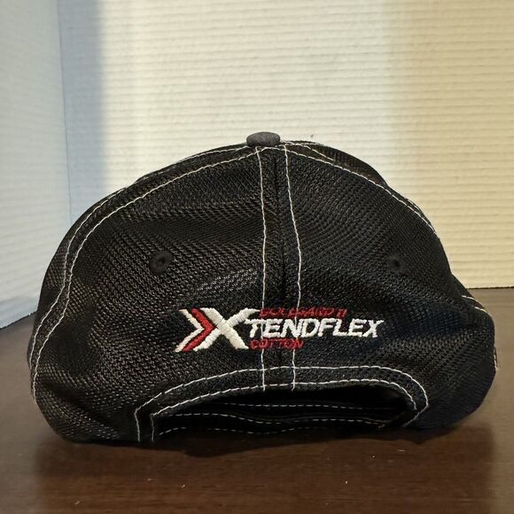 DELTAPINE Cotton Seed Farmer Trucker Hat Cap Gray Black Adjustable Xtendflex - Picture 5 of 13